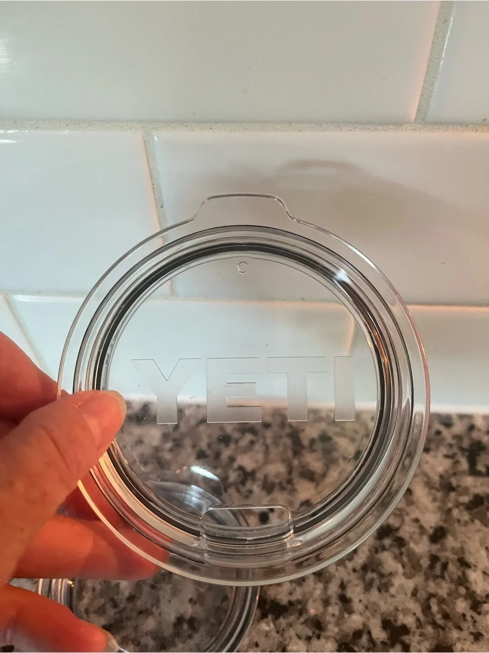 Set of 4 Clear and Smoke Travel Cup Lids 20 oz & 30 oz